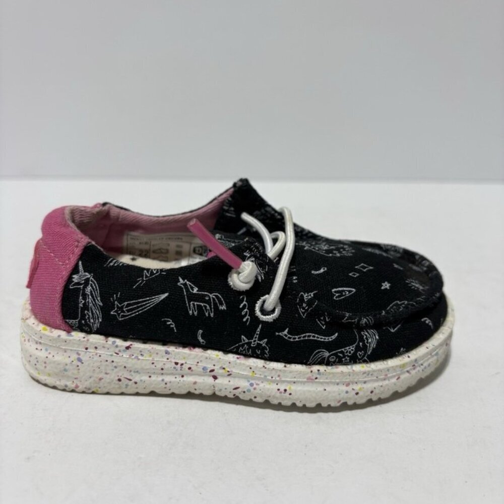 Hey Dude Toddlers’ Wendy Unicorn Slip-On Shoes, Girls’ Size 6 M